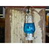 Turquoise table lantern.