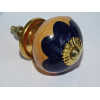 Handle brown and ultramarine blue