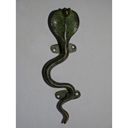 Manico in bronzo Cobra verde 21 cm