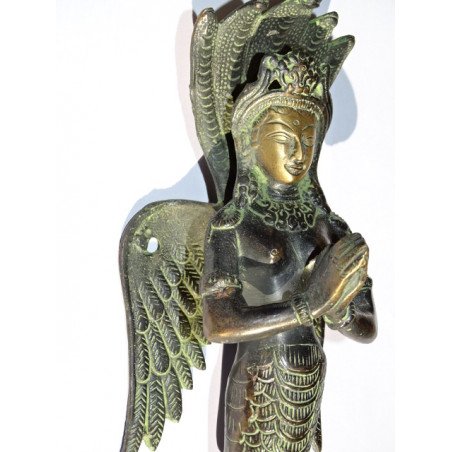 Manija de bronce ange indio verde