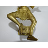 Manico in bronzo danseuse indiano dorée