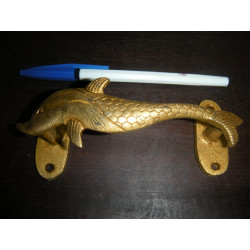 handle brass small dauphin gold