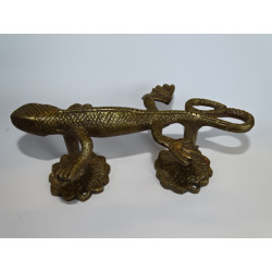 Manico in bronzo salamandre doré