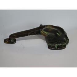 handle brass elephant Green   - 16 cm