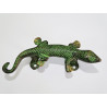 Grüne Salamanderpatina in Griffform aus Bronze - rechts