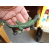 bronze handle shaped salamander green patina - left