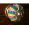 Porzellan Schubladen knöpfe vert/lila/gelb