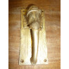 Door knocker brass elephant gold plaque