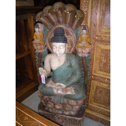 statue de buddha geschnitzte hand