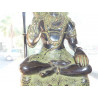 Grand bronze de Shiva assis avec trident