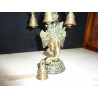 Chandelier three avec Ganesh en bronze