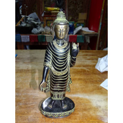 Large bronze statue of the standing Buddha - 28 cm
