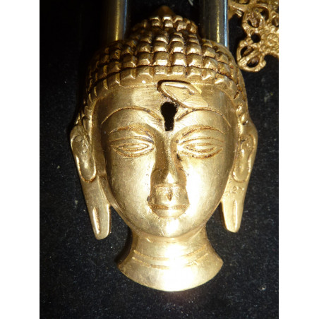 padlock brass Buddha gold