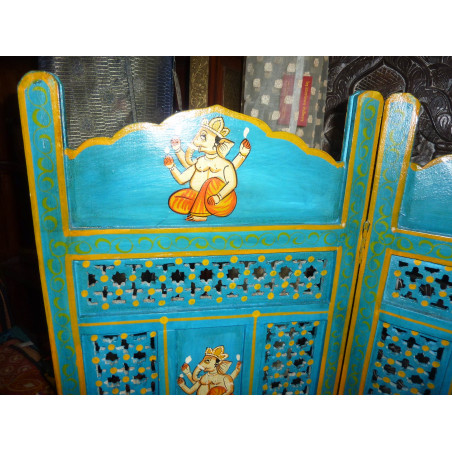 Cabecera de la biombolord Ganesha turquoise