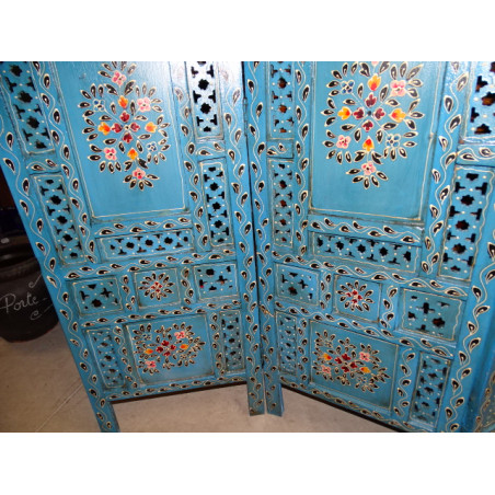 screen/head bed (relief, flower, turquoise)