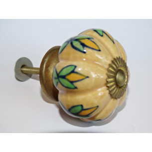 zucca di ceramica fogliame appassionato