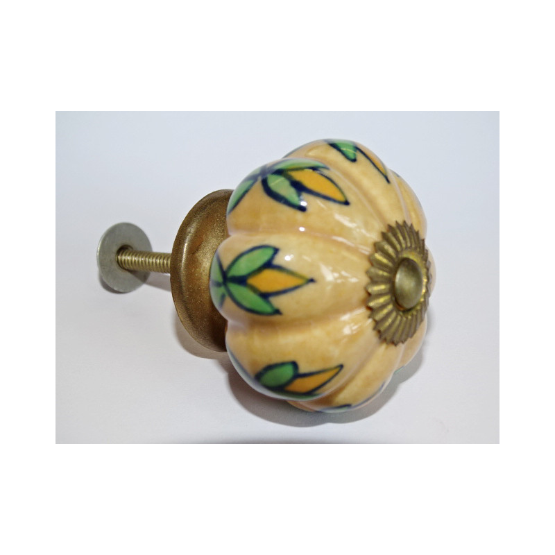 zucca di ceramica fogliame appassionato
