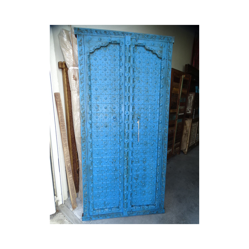 Puertas de armario turquesa con arco en 93 X 195 cm