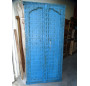 Turquoise cupboard doors with arch in 93 X 195 cm