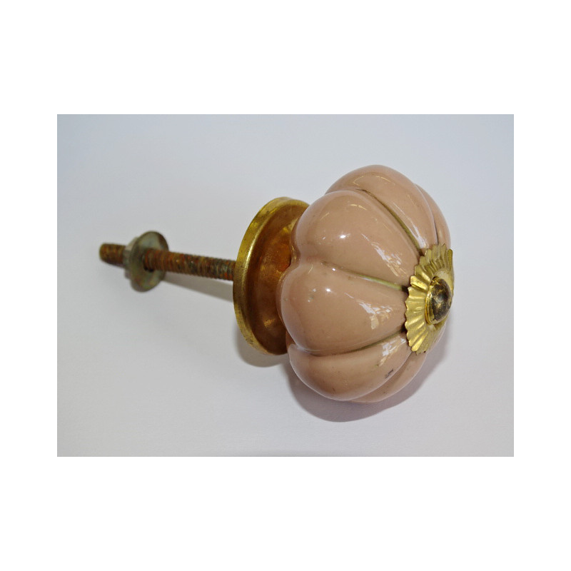 pumpkin buttons Beige pinky gilded strokes