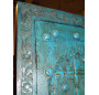 Turquoise cupboard doors with arch in 77 X 170 cm
