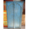 Puertas de armario color turquesa con arco en 92 X 170 cm