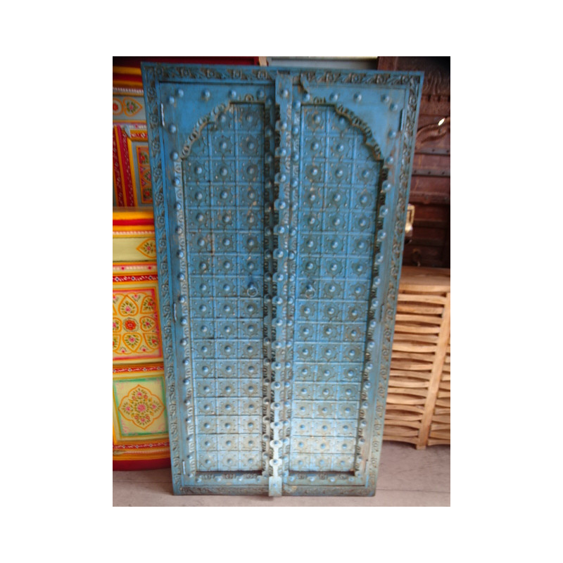 Puertas de armario color turquesa con arco en 92 X 170 cm