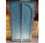 Turquoise cupboard doors with arch in 92 X 170 cm