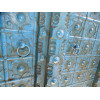Turquoise cupboard doors with arch in 92 X 170 cm