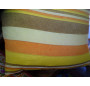 Housse de coussin kerala 60x60 cm jaune, orange et taupe
