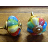 Asa de porcelana calabaza multicolor