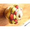 Rojas a cuadros amarillo calabaza Botones