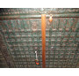 Credenza pitara rivestita in metallo goffrato 130x50x95 cm