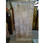 Alter Kleiderschrank aus weiß patiniertem Messingblech, 85 x 50 x 180 cm