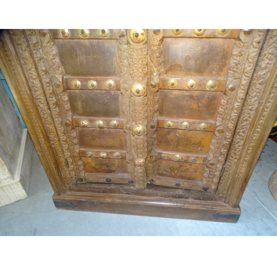 Armario puertas antiguas y dintel antiguo en 76x45x184 cm