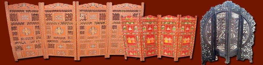 Biombos indias , cabecera, decoración india