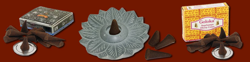 Indian incense in the form of cones