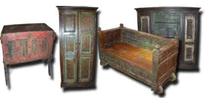 Muebles antiguos de la India , muebles antiguos del norte de India India