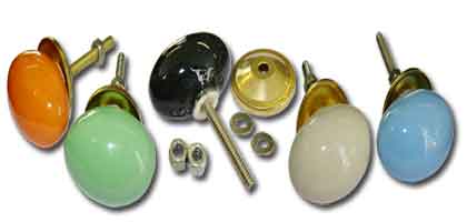 Boutons et poignées de porte et tiroir en porcelaine, poignées en céramique.