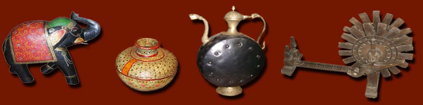 Cajas de joyería de la India , cajas de almacenaje , tarro de tabaco, hueso, madera o hierro .